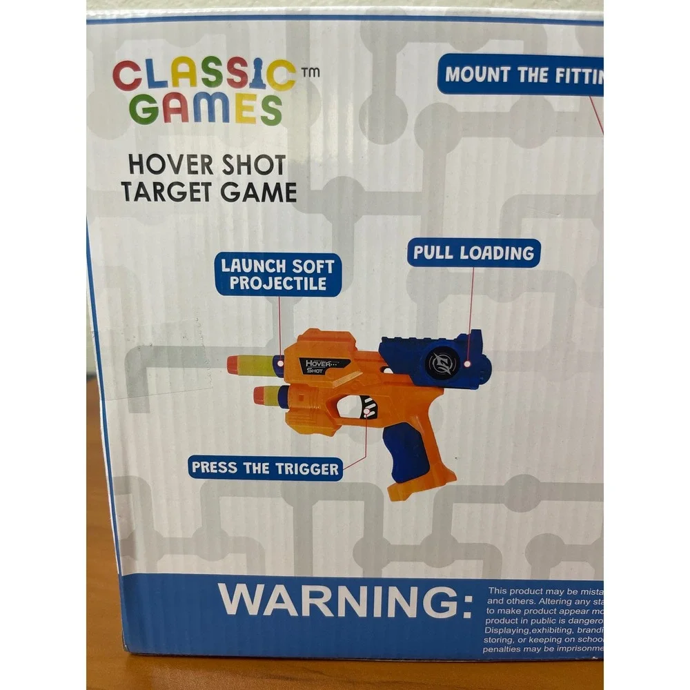 Classic Games Hover Shot Target Game Floating Ball Shooting Set 26pc Age 3+